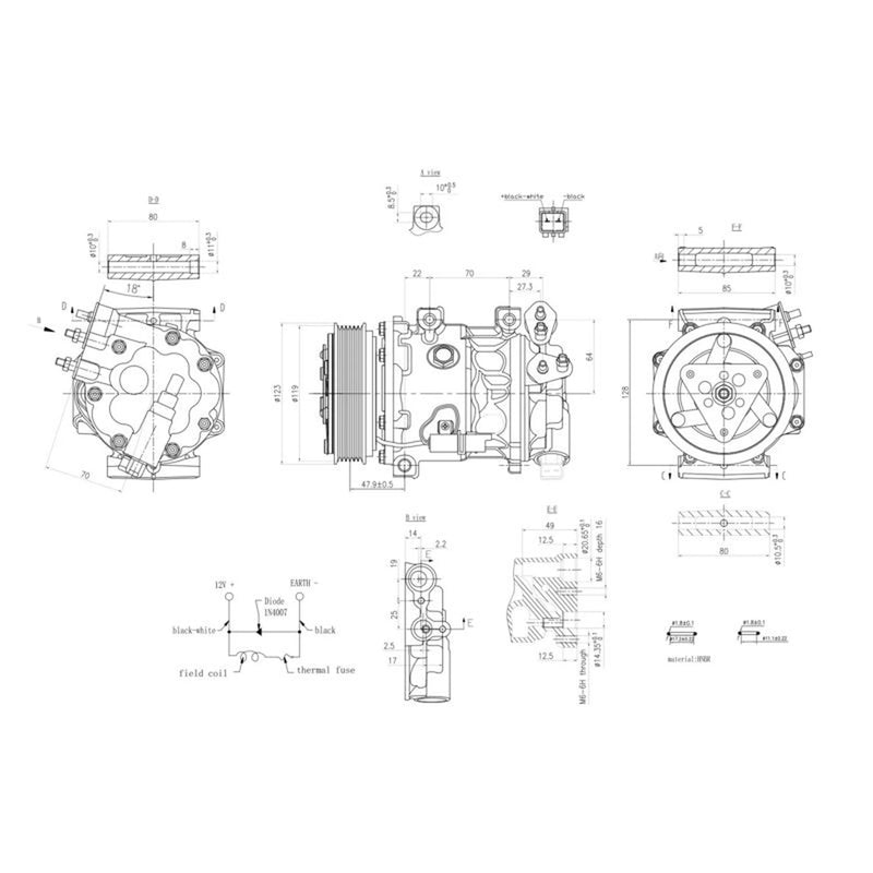 Hella Air Conditioning Compressor 8FK 366 200-271