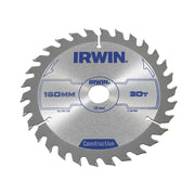 IRWIN® Construction Circular Saw Blade 150 x 20mm x 30T ATB - 1897090