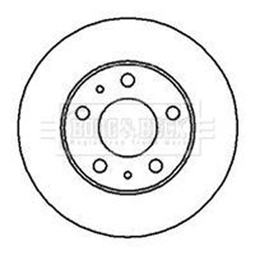 Borg & Beck 2 x Vented Front Brake Discs BBD5112