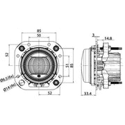 Hella Headlamp De-Zf Di Md12/24 1F0 Right 1F0 011 988-171 1545059 1F0 011
