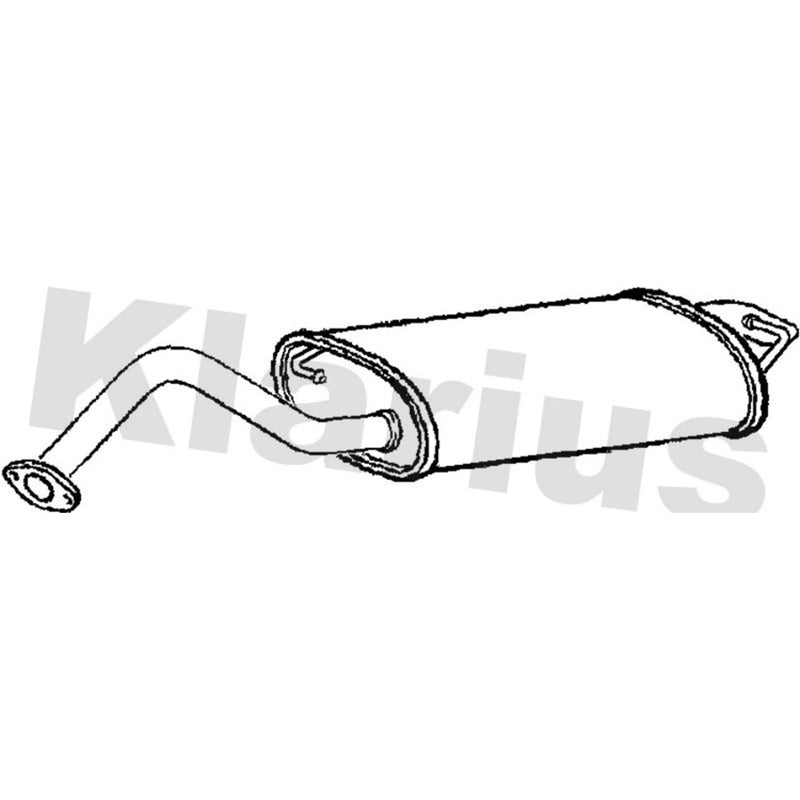 Klarius Box With Tail Pipe Rear TY721C
