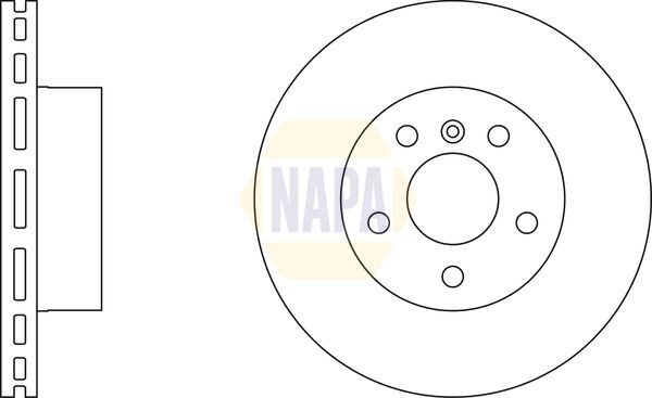NAPA 2 x Brake Discs fits LAND ROVER