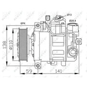 NRF Air Conditioning Compressor 32229