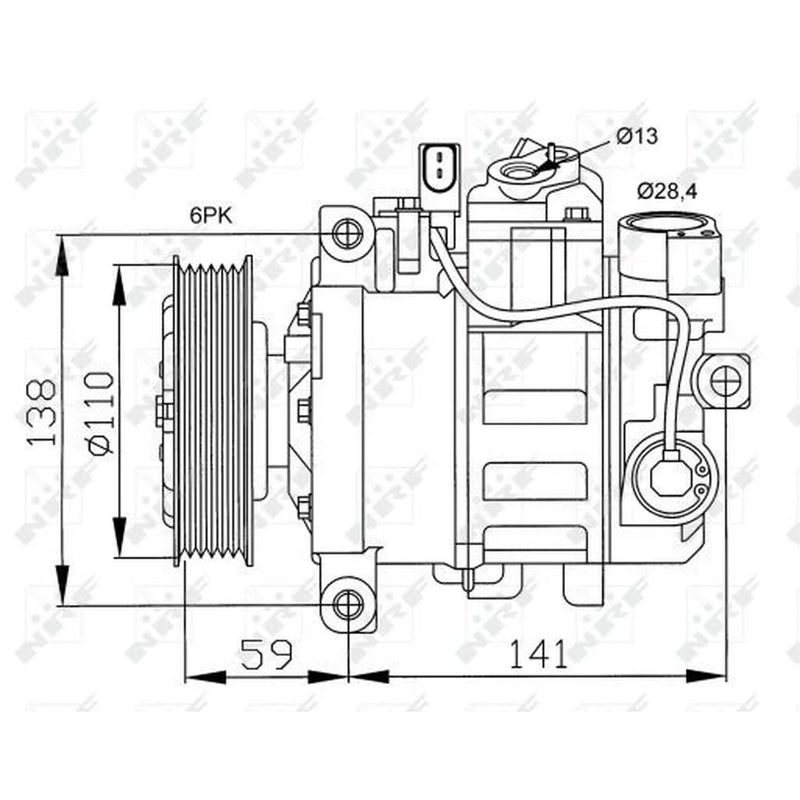 NRF Air Conditioning Compressor 32229
