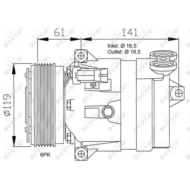 NRF Air Conditioning Compressor 32021