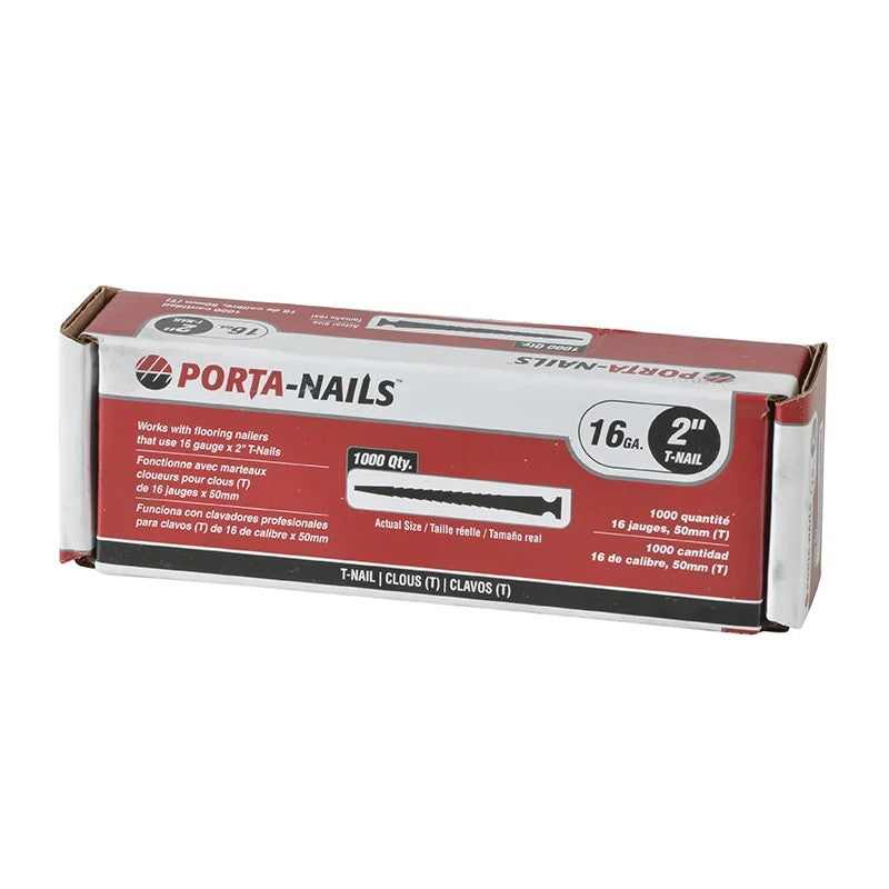 Porta-Nails T Nails 50mm (2in) Box of 1000 - 42629 TC050200
