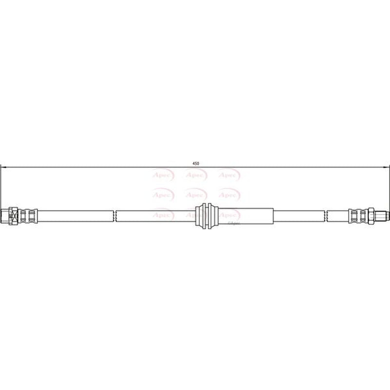 Apec Brake Hydraulic Hose Line HOS3880
