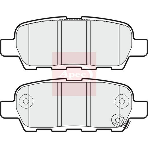 Apec Rear Brake Pad Set PAD1826