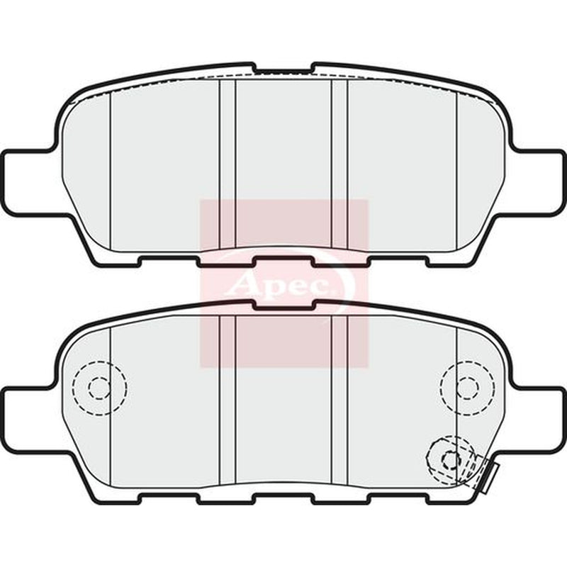 Apec Rear Brake Pad Set PAD1826