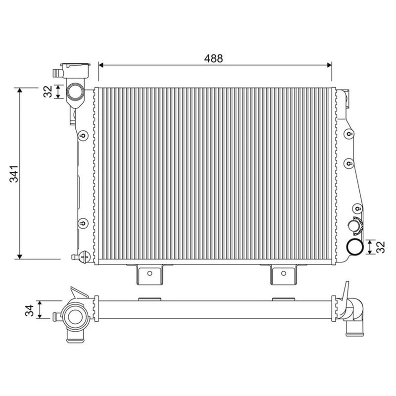 Valeo Engine Radiator 701335