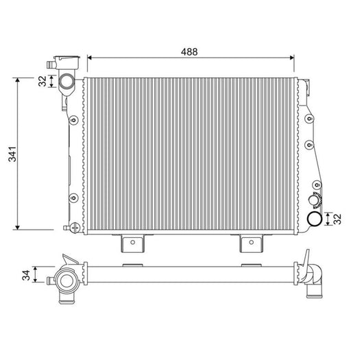Valeo Engine Radiator 701335