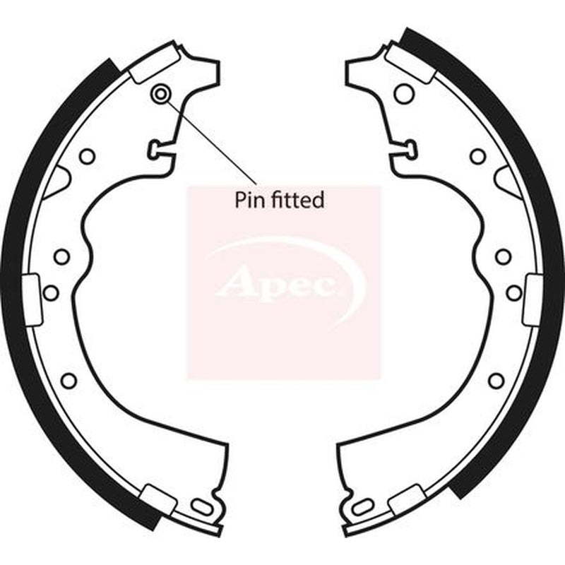 Apec Brake Shoe Set Axle Kit SHU425