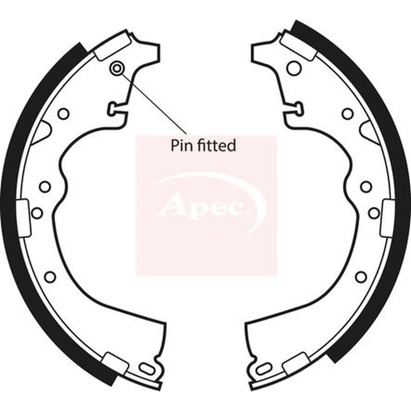 Apec Brake Shoe Set Axle Kit SHU425