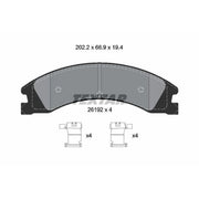 Textar Brake Pad Set 2619201