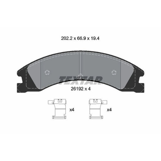 Textar Brake Pad Set 2619201