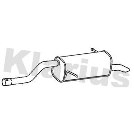 Klarius Box With Tail Pipe Rear FE1124L