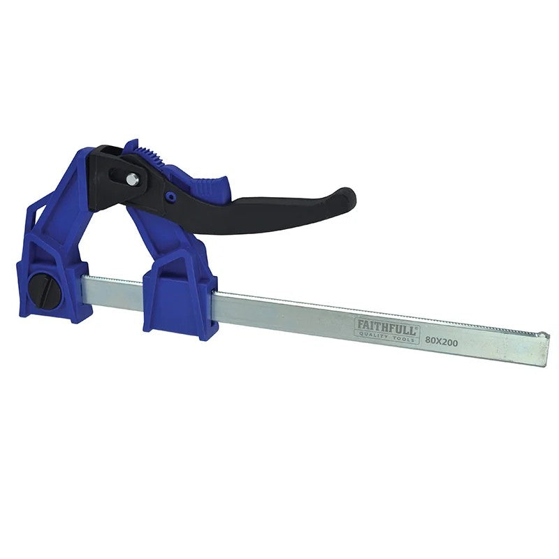 Faithfull Heavy-Duty Lever Clamp Capacity 160-250mm