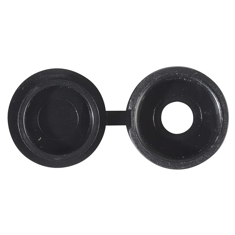 ForgeFix Hinged Cover Cap Black No.10-12 Bag 100 - 100HCC2L
