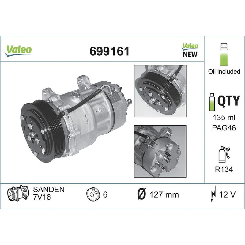 Valeo Air Conditioning Compressor 699161