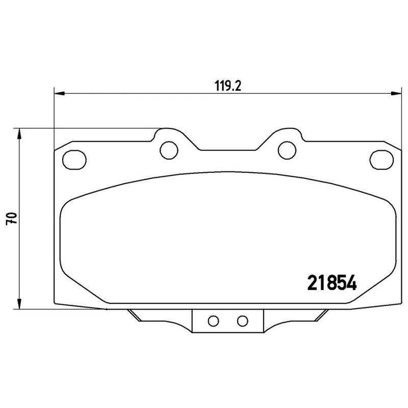 Brembo 4 x Front Brake Pad Set P56034