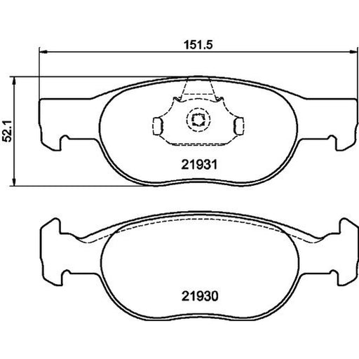 Mintex Front Brake Pad Set MDB1956