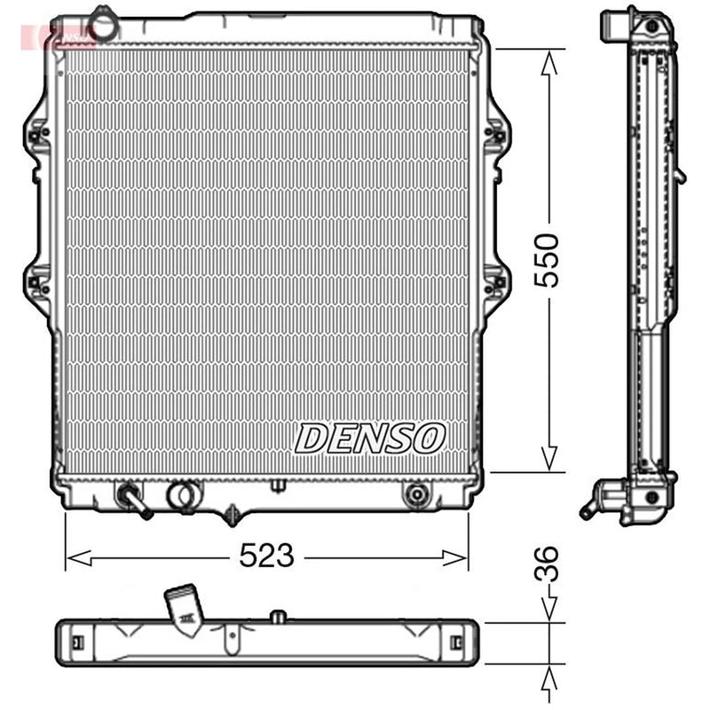 Denso Engine Radiator DRM50084