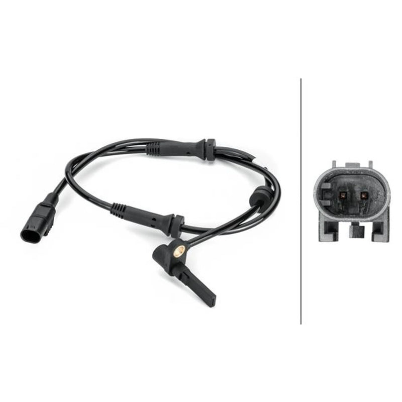 Hella ABS Wheel Speed Sensor Front Right 6PU 012 806-531