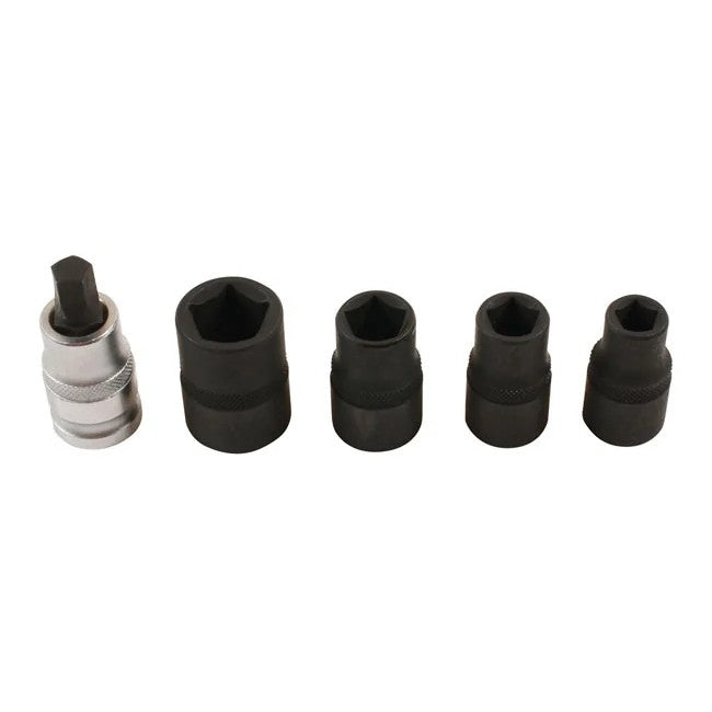 Laser Tools Pentagon Socket & Bit Set 1/2"D 5pc - PL