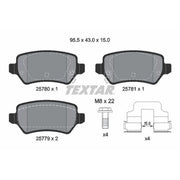 Textar Rear Brake Pad Set 2578001