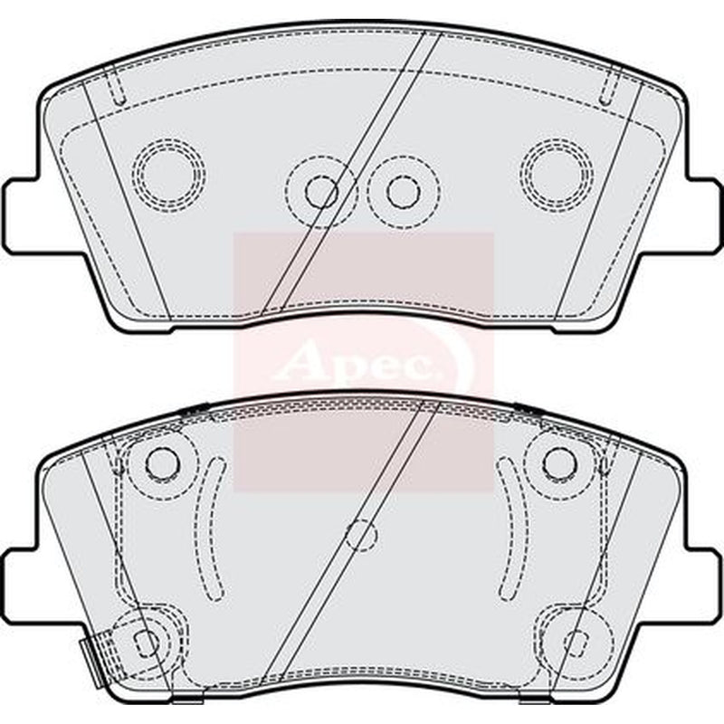 Apec Front Brake Pad Set PAD2264