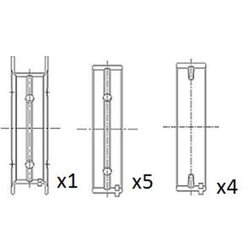 FAI Main Bearing Set 54.7mm BM1021-STD