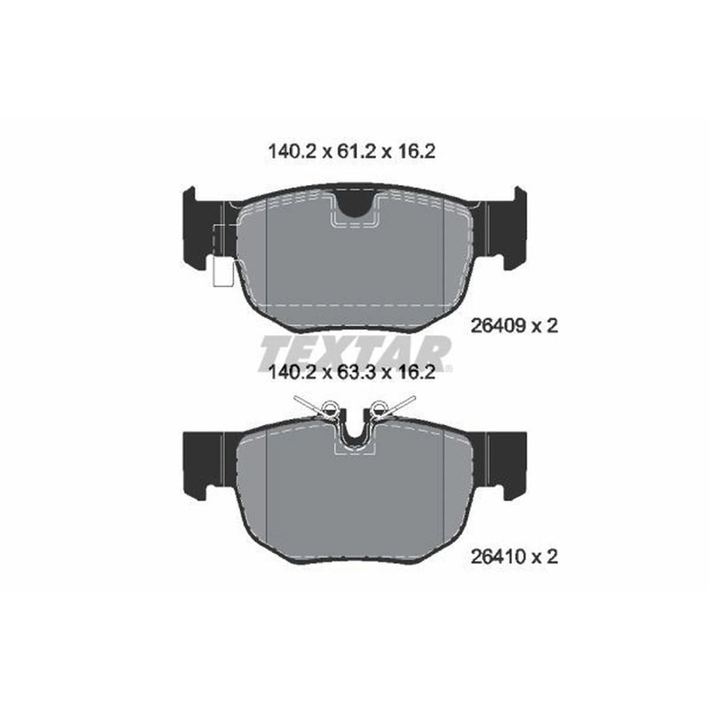 Textar Rear Brake Pad Set 2640901