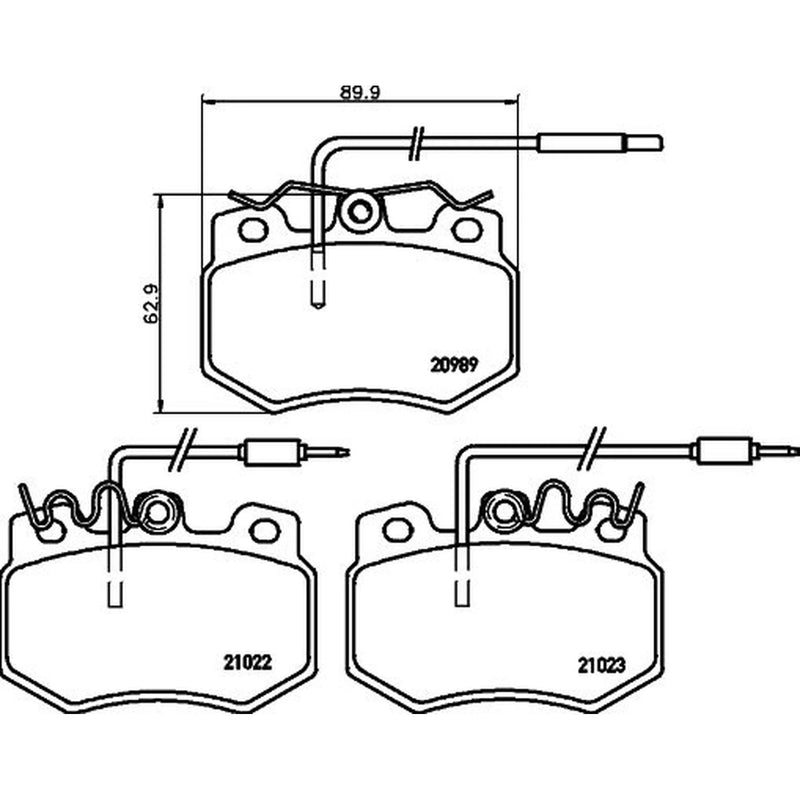 DON Front Brake Pad Set PCP1537