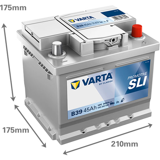 Varta Battery 12V 45Ah 300A 545200030K182 OE 05753223 77053234 05753234