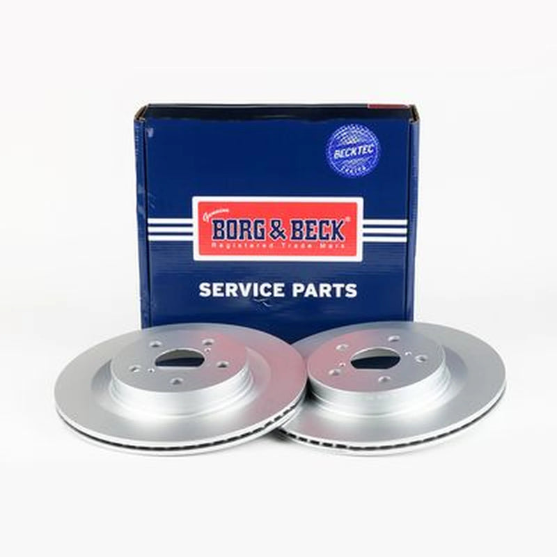 Borg & Beck 2 x Vented Rear Brake Discs BBD5612