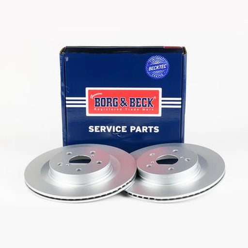 Borg & Beck 2 x Vented Rear Brake Discs BBD5612