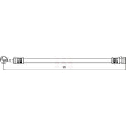 Apec Brake Hydraulic Hose Line Rear Left HOS4133