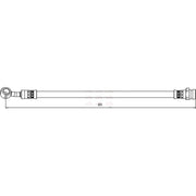 Apec Brake Hydraulic Hose Line Rear Left HOS4133