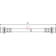 Apec Brake Hydraulic Hose Line Rear HOS3747