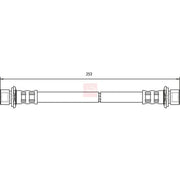 Apec Brake Hydraulic Hose Line Rear HOS3747