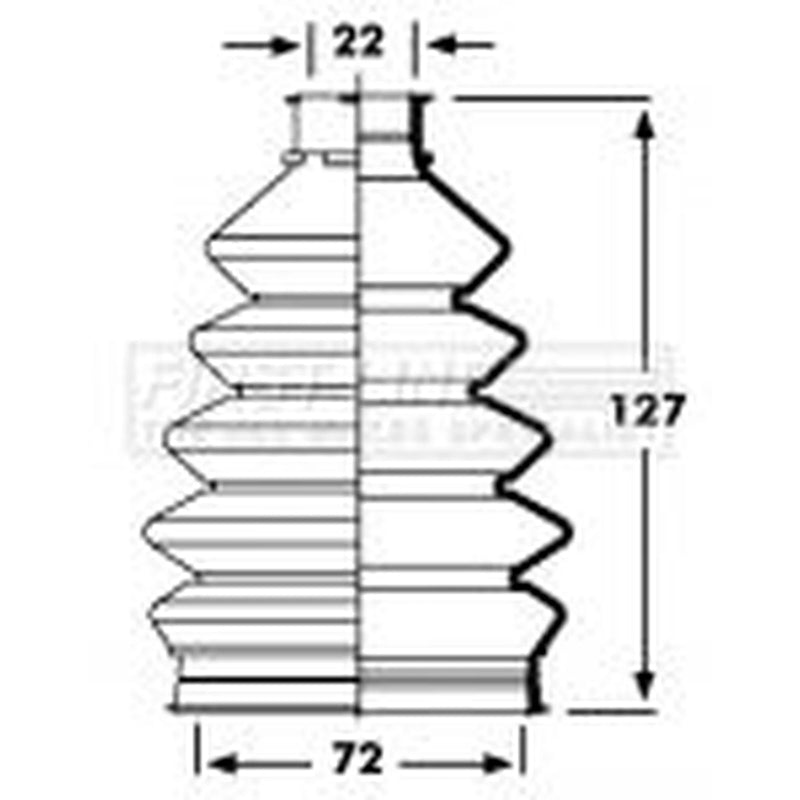 First Line Drive Shaft Bellow Kit Front Left Thermoplast FCB2351