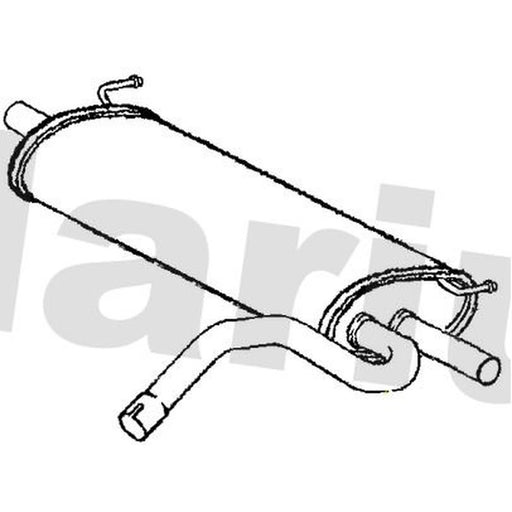 Klarius Box With Tail Pipe Rear VO575J