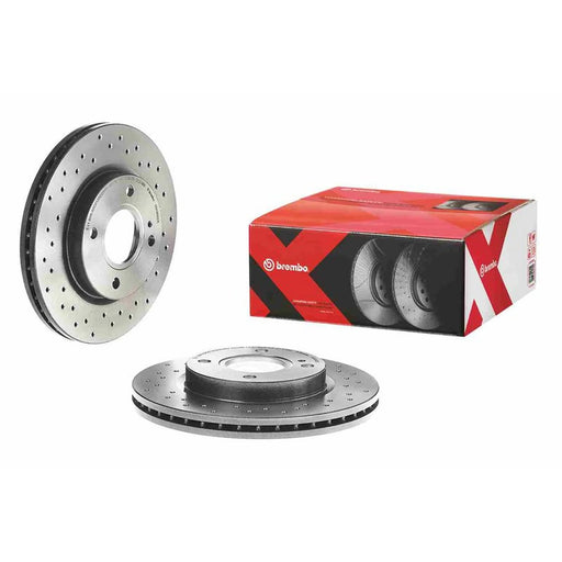 Brembo Xtra 2 x Perforated/Vented Front Brake Discs 09.A968.2X