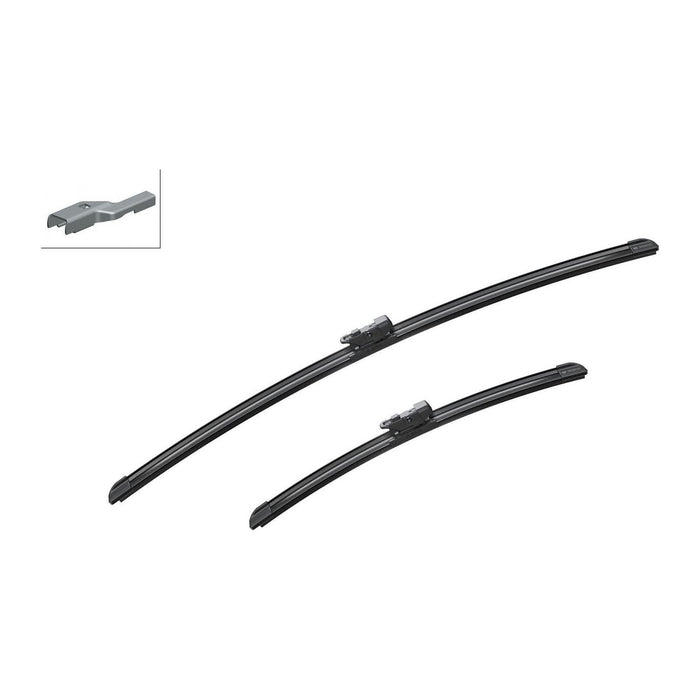 Bosch Aerotwin Flat Blade A539S Front Window Windscreen Wiper Blade Set Pair Bosch  - Town Parts