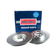 Borg & Beck 2 x Solid Rear Brake Discs BBD4319