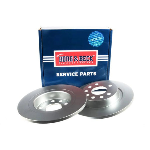 Borg & Beck 2 x Solid Rear Brake Discs BBD4319