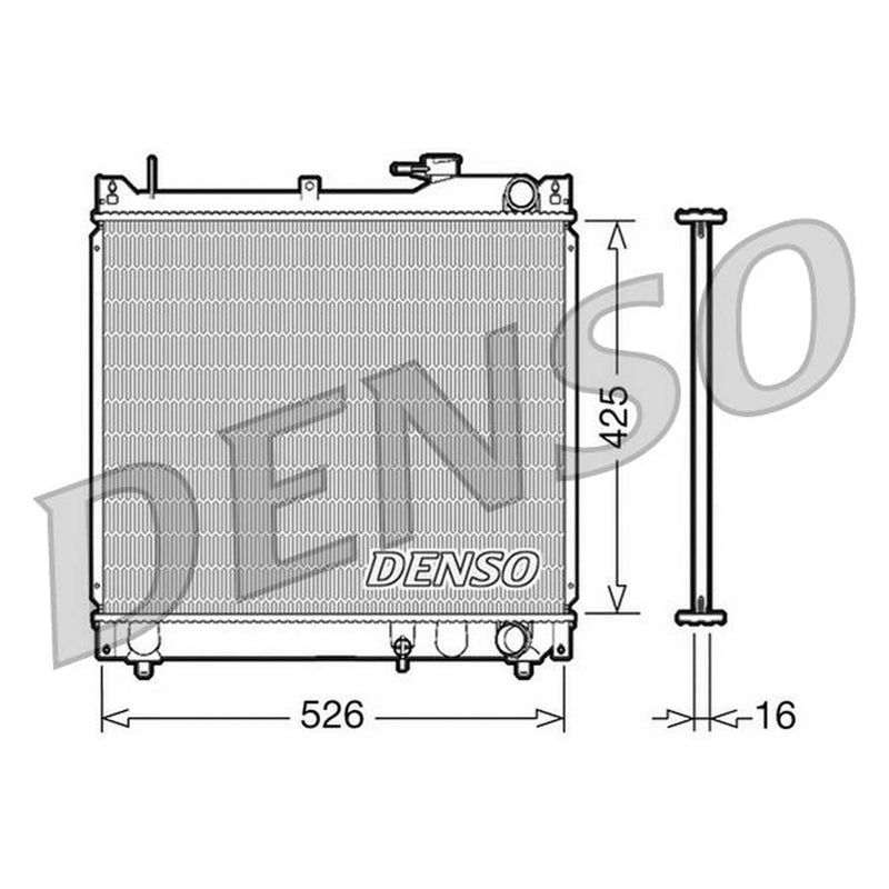 Denso Engine Radiator DRM47015