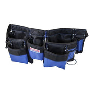 Faithfull Double Tool & Nail Pouch 2100D Nylon - FAIDTNPN