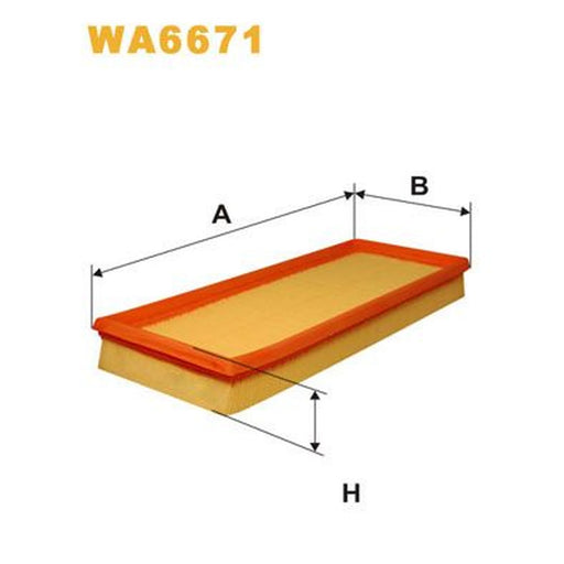 WIX Engine Air Filter WA6671