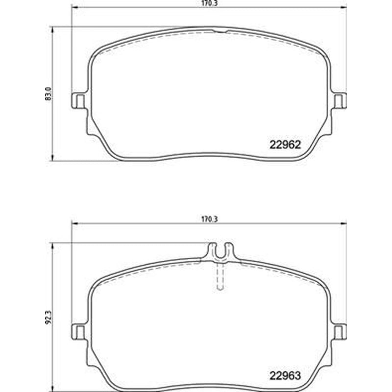 Brembo 4 x Front Brake Pad Set P50149